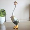 Creative Cartoon Duck Garden Ornament - Hand-Painted Resin Animal Craft