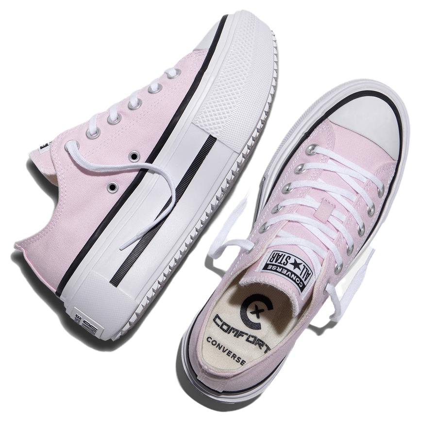 Converse Double Stack Low top Canvas Shoes Unisex Pink A16901C