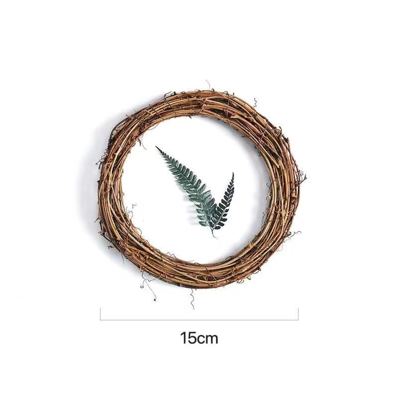 Artificial Rattan Frame Home Room Wedding Christmas Halloween Outdoor Yard Decor Gifts Bride Wreaths Courtyard Railing Accessory