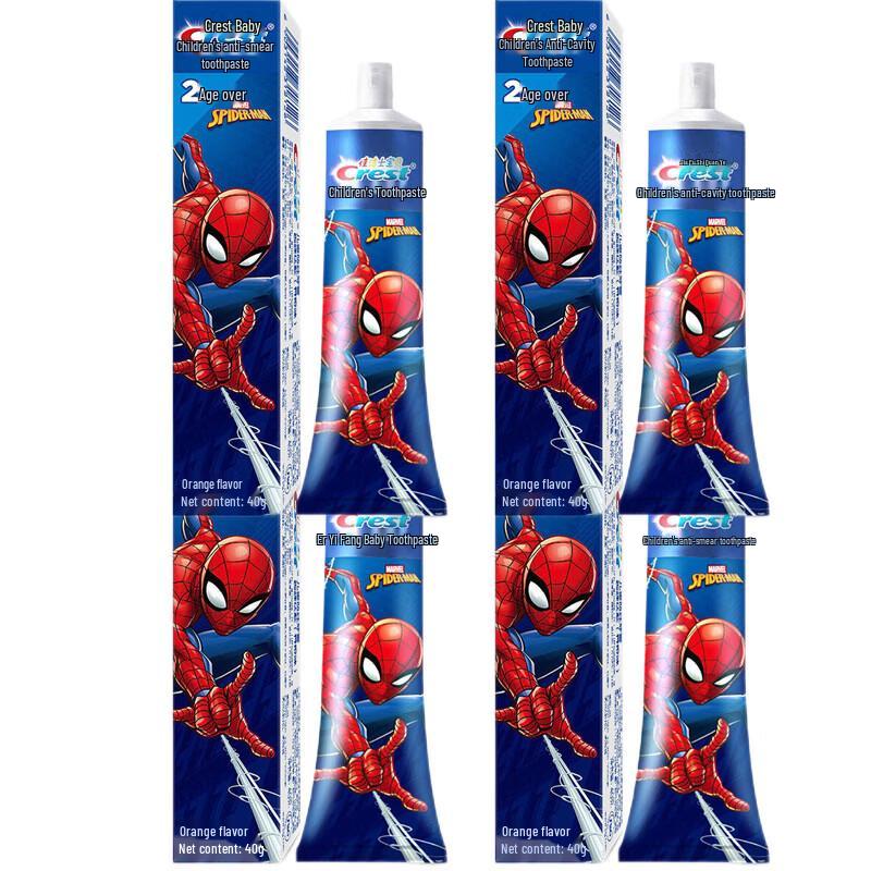 Crest Double Action Anti-Cavity Kids Toothpaste (Spider-Man, 4-Pack)