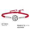 EUEAVAN Basketball Volleyball Baseball Rugby Bracelet Stainless Steel Fashion Geometric Bracelet for Women Men Jewelry Gifts