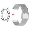 Watch Strap+PC Case for Samsung Galaxy Watch 7 6 5 4 44mm 40mm Protective Case Cover Metal Band for Galaxy Watch 4 5 6 7 40/44mm