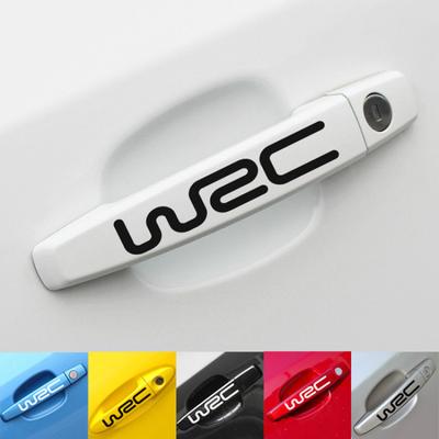 4pcs Car Styling Fashion Creative Auto Decorative Decals WRC Car Body Reflective Vinyl Stickers Car