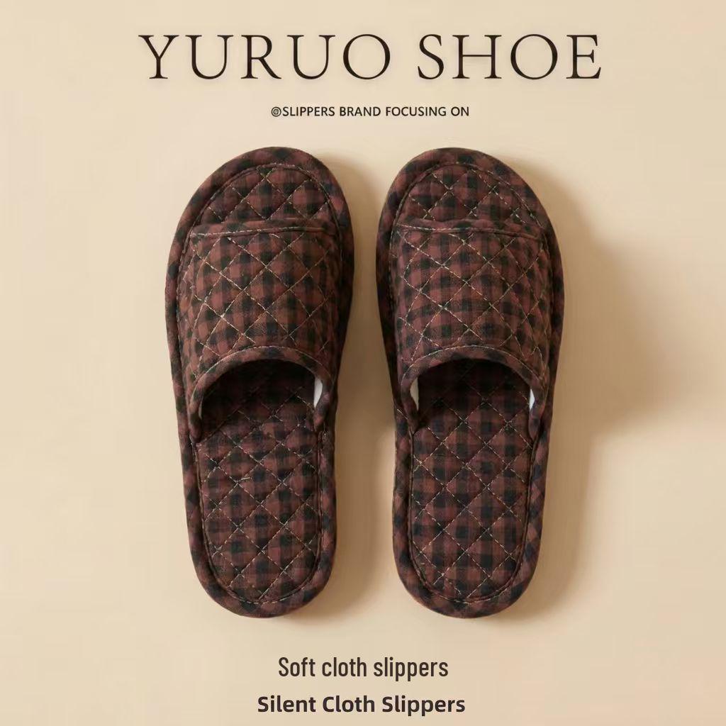 2025 Unisex Linen Slippers: Silent, Non-slip Cotton for All Seasons, Ideal for Home and Indoor Wooden Floors.