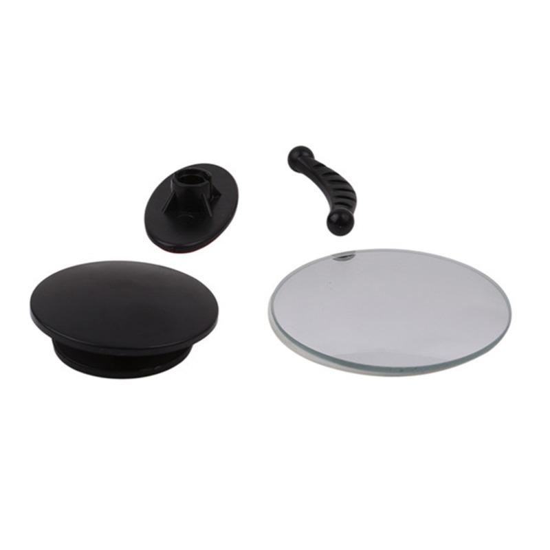 1 Set 5cm Universal Car 360 Blind Spot Side Mirror Stick On Glass Adjustable Safety Lens Security Protection Car Accessories