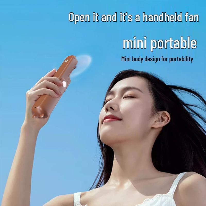 Tragbarer USB-Wiederaufladbarer Mini-Faltventilator mit individuellem Logo