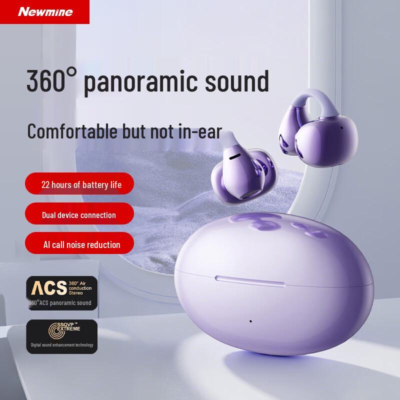 

Newmine LY36 Bone Conduction Clip-On Bluetooth Headphones