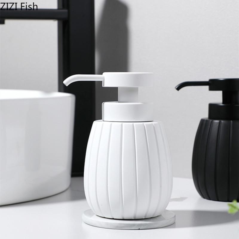 Schaum-Handdesinfektionsmittelflasche, einfacher Seifenspender aus Harz, Badezimmer-Duschgel-Fülldruckflasche, Badezimmerzubehör für Zuhause