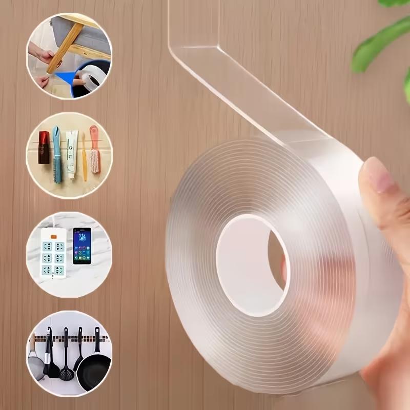 Reusable Nano Double Sided Tape Waterproof Strong Adhesive Mounting Tape for Home Office Bathroom Kitchen Decoration