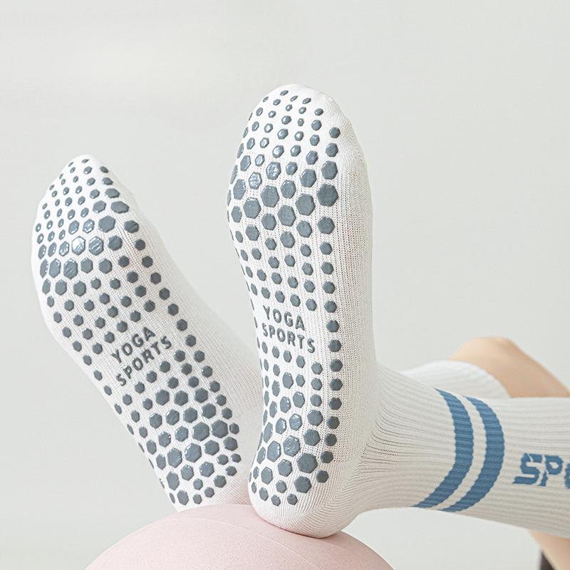 Pressure Sports Calf Socks, Spring and Autumn Yoga Socks, Anti-slip Professional Women's Fitness Socks, Summer Pilates Long Stockings