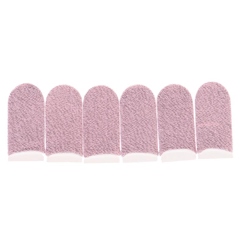 6Pcs Sweat-Proof Mobile Game Thumb Finger Sleeve Touch Screen Sensitive Gloves