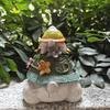 Cross-border Solar Turtle Statue Garden Ornament