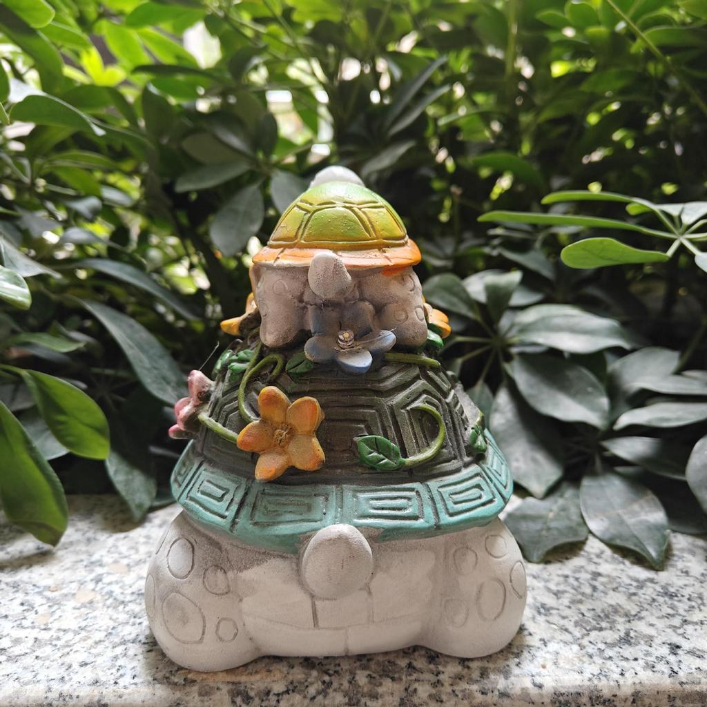 Cross-border Solar Turtle Statue Garden Ornament