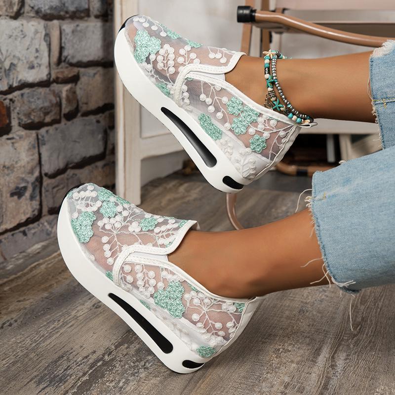 2024 Women's Fashion Mesh Breathable Elevated Casual Shoes