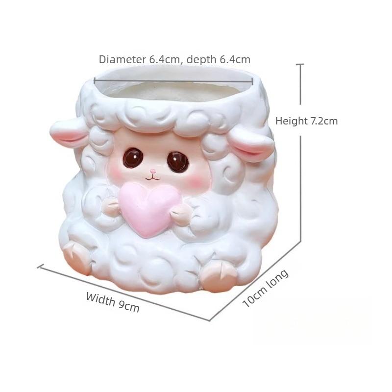 

Creative and Cute Design Succulent Flowerpot for Home Balcony Breathable Potted Pot Personalized Desktop Decoration
