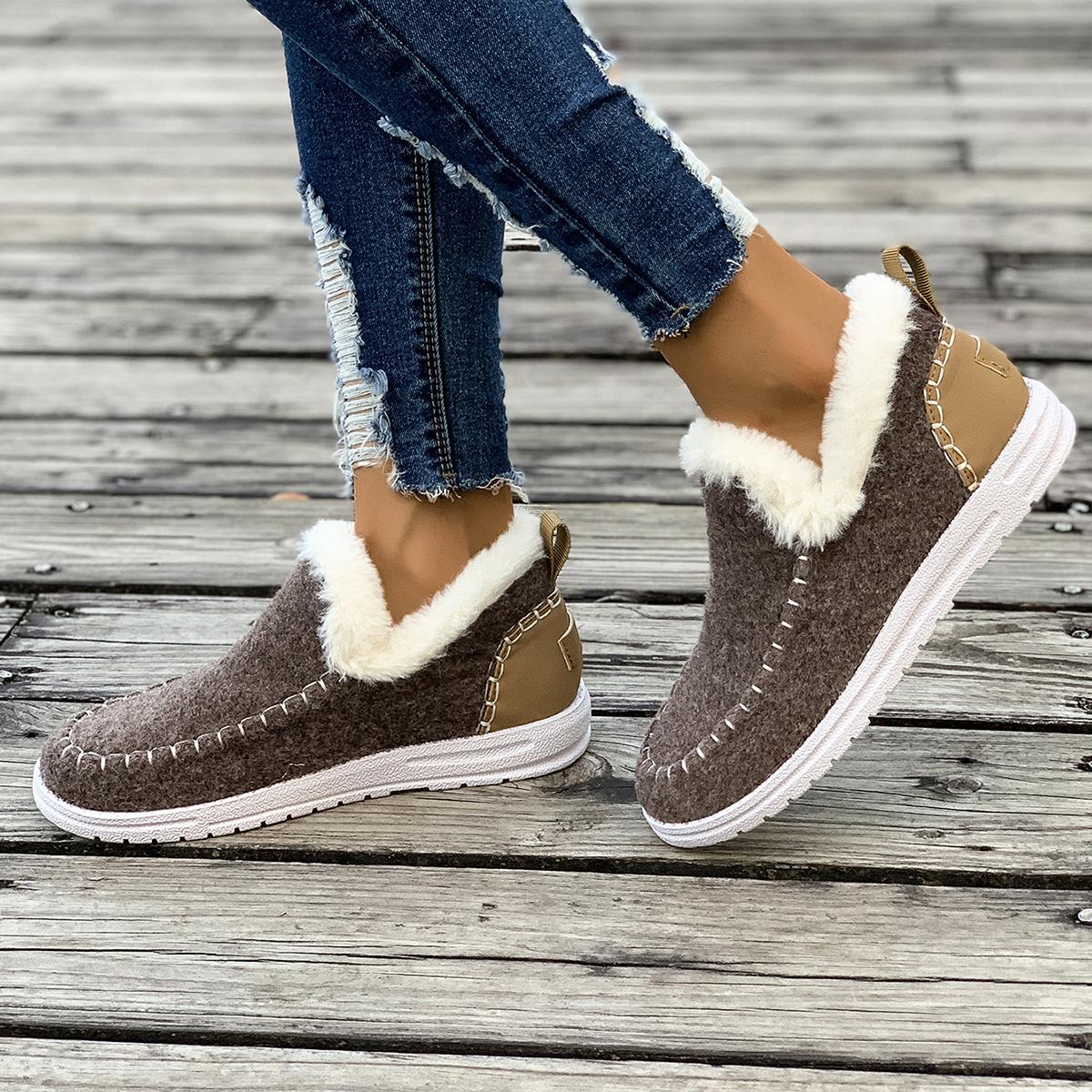 Женские ботинки зима 2024 новые модные повседневные толстые зимние ботинки женские плюс — фото 4