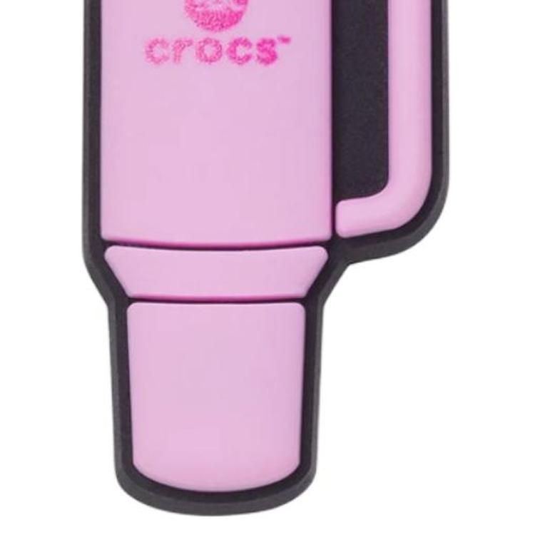 Crocs Water Bottle Design PVC Shoe Accessories Women's Pink