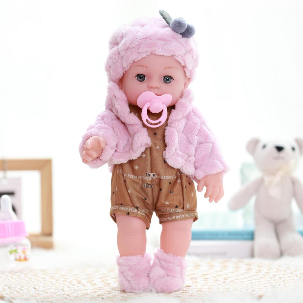 Doll Clothes Set: 30cm Baby Doll Outfit with Hat for DIY Customization
