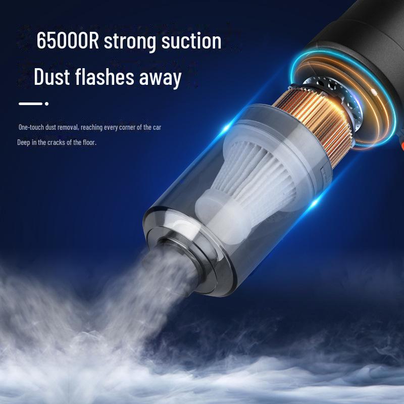 Rechargeable 2-in-1 Handheld Vacuum Cleaner for Car & Motorcycle with Powerful Suction