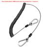 New with Metal Carabiner Outdoor Key Cord 304 Stainless Steel Multistyles Anti-slip Rope Weighing 46KG Fishing Lanyards