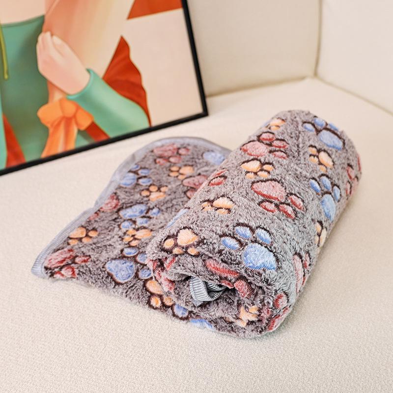 

Плед из кораллового флиса с отпечатком лапы - Четырехсезонное одеяло для кошек и собак Small 60*40CM