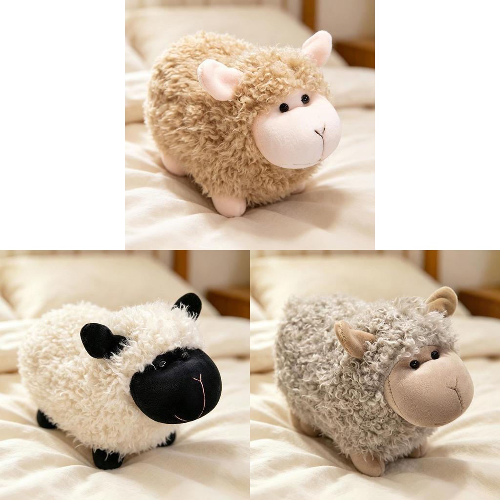 Plush Sheep Toy With Soft Cotton Filling For Kids And Girls Gift