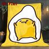 Creative Gudetama Lazy Egg 2D Flat Pattern Flannel Blanket High Quality All Seasons Warmth and Comfort Perfect for Christmas Gifts.PMT0914271