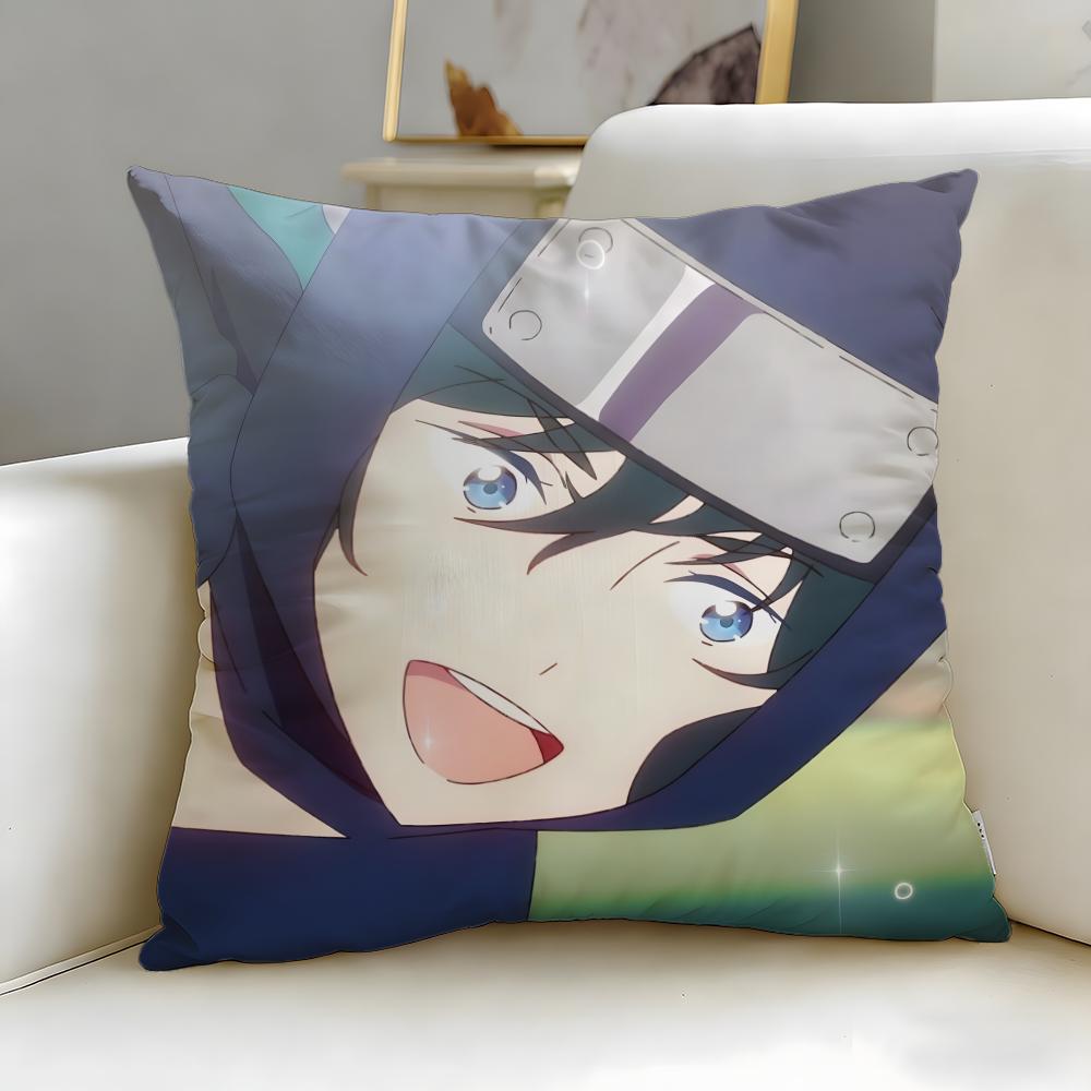anime Taisou Zamurai Cushion Cover Soft EasyWash Pillow Case Versatile for Couch Bed Travel and Office