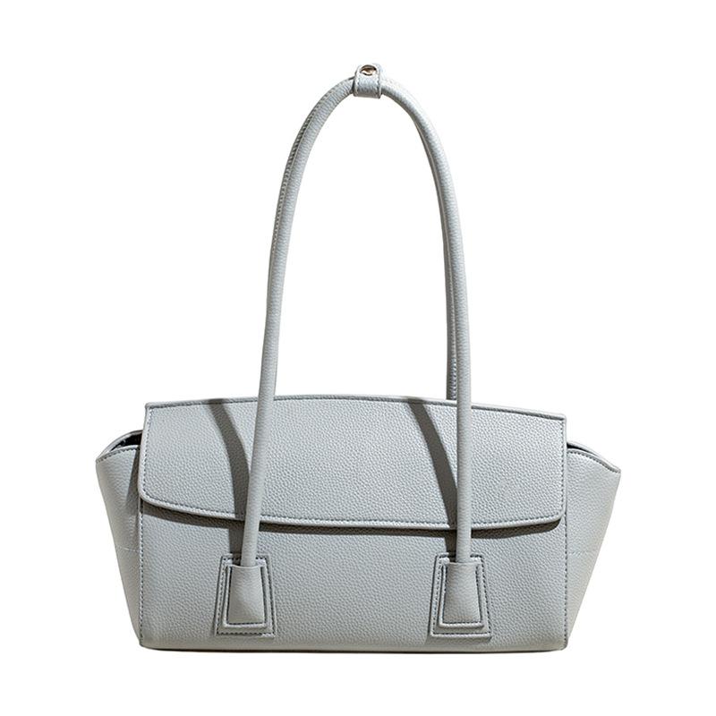 Niche underarm bag, new solid color simple single shoulder bag, casual commuter bag for women