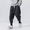 Sincism Store Men Harem Pants Japanese Casual Cotton Linen Trouser Jogger Pants Chinese Baggy Pants