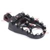 1 Pair CNC Wide Fat Footpegs Foot Pegs Rotating Footpegs Aluminum Black