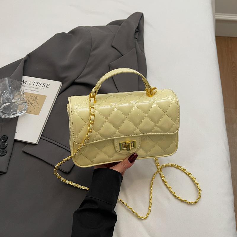 Xiaoxiangfeng diamantmobilväska dam sommar 2025 ny stil tjej mode mångsidig liten fyrkantig väska