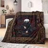 Tokyo Ghoul Colorful 2D Print Flannel Blanket, Cute Cartoon Pattern for Couch, Home Decor Travel Gift Wrap_LIAN