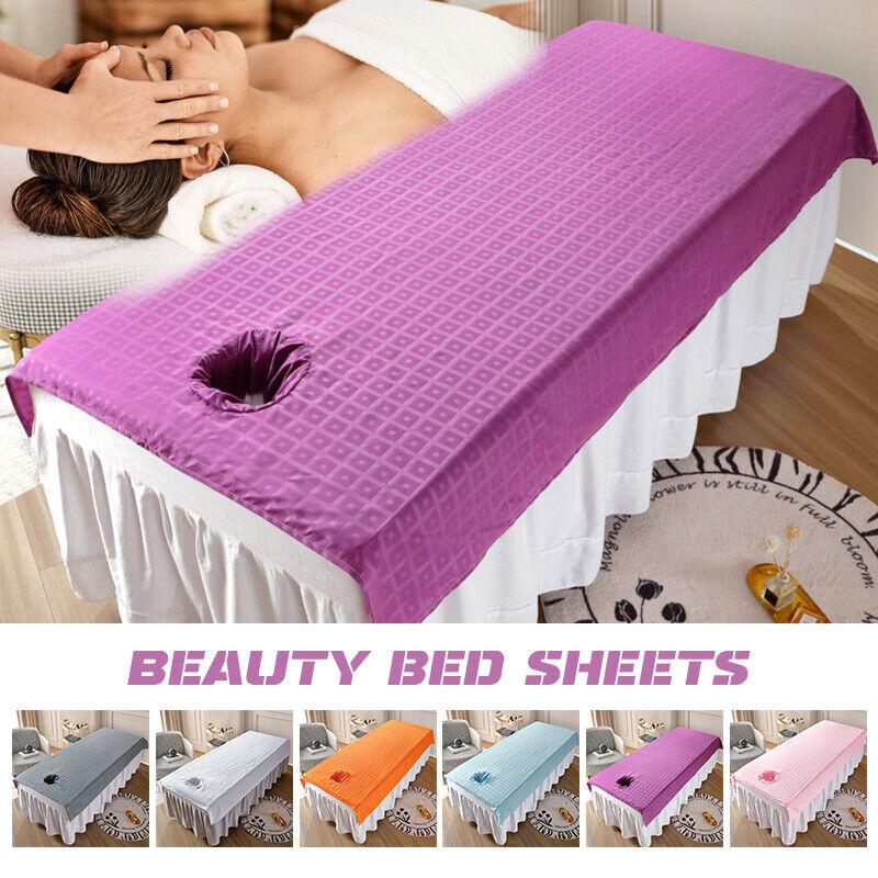 Beauty Massage Bed Cover Sheet SPA Massage Bed Table Cover W/ or W/o Face Hole Body Spa Salon Bedspread Home Decoration