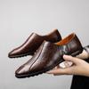Spring leather shoes dress single shoes flat shoes Doudou shoes