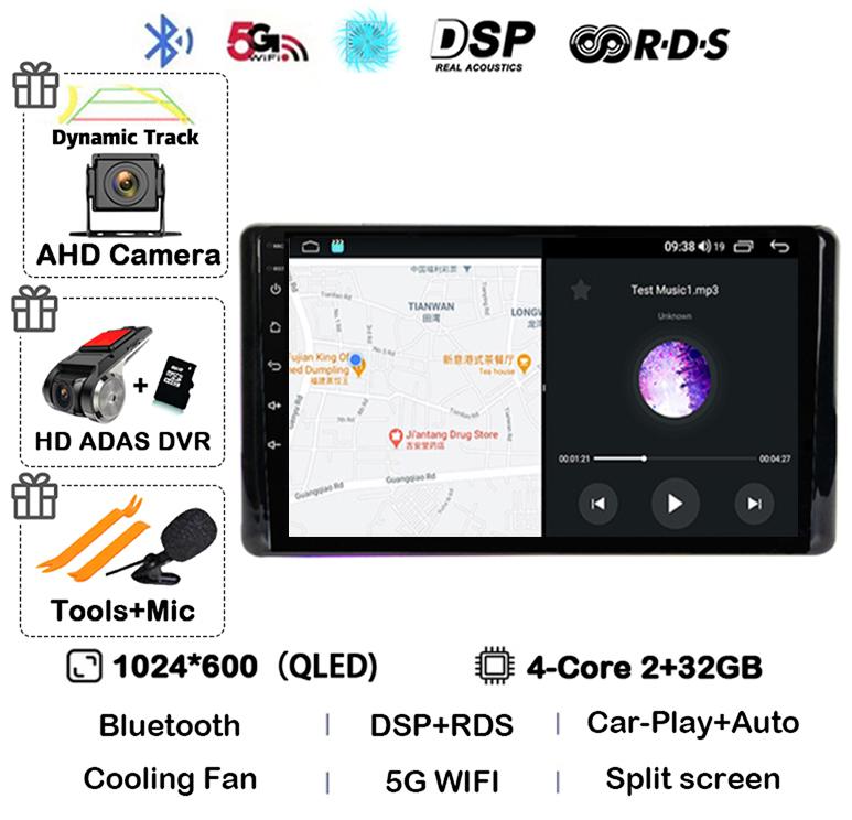 Android 14 CarPlay Auto WIFI+4G Car Radio For Toyota Raize 2020 2021 2022 Multimedia Video Player Stereo DSP GPS 360 Camera QLED