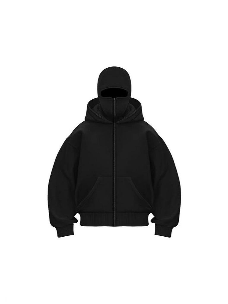 Trendy Unisex Double-Layer Hooded Zipper Sweatshirt for Autumn/Winter