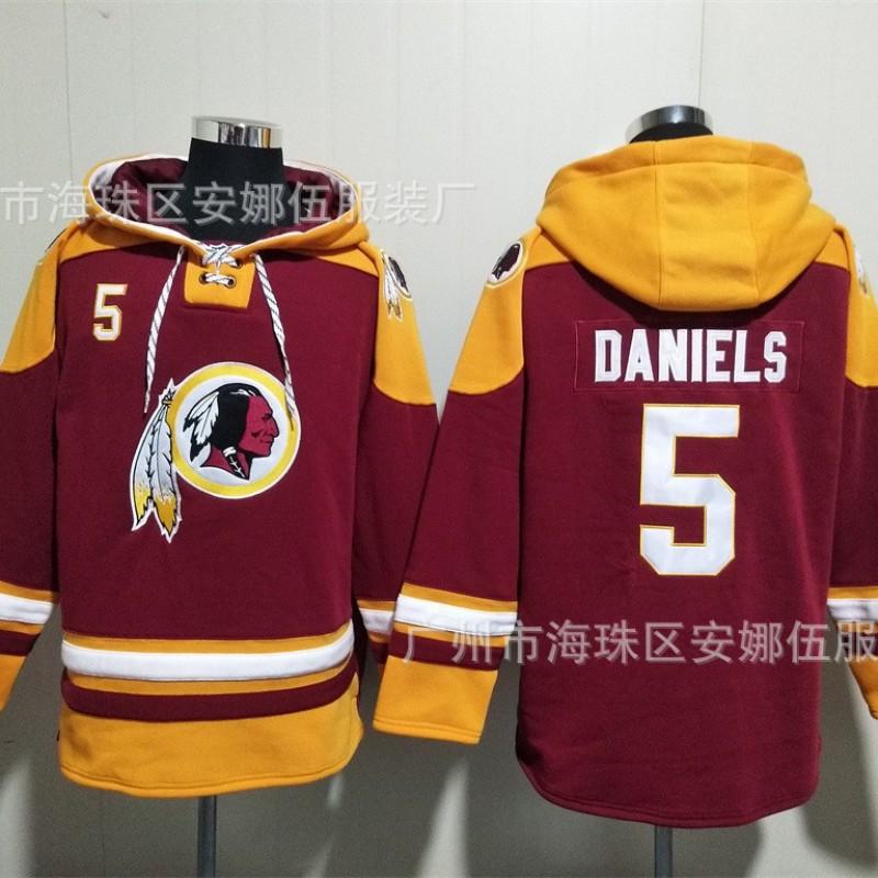 2026 Redskins Rugby Embroidered Fleece Hoodie 21 5 Team Sports Winter Warm Sweatshirt
