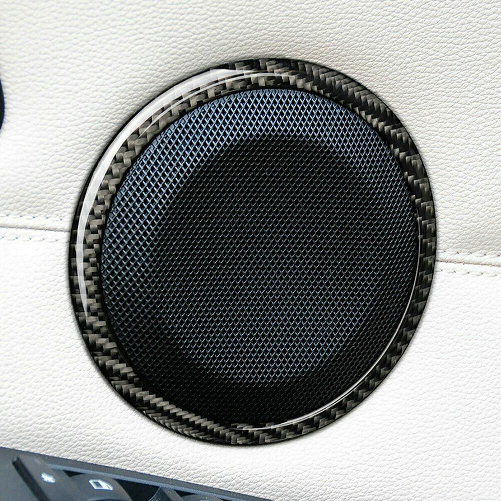 Loudspeaker 2pcs Car Accessories Car Door Carbon Fiber