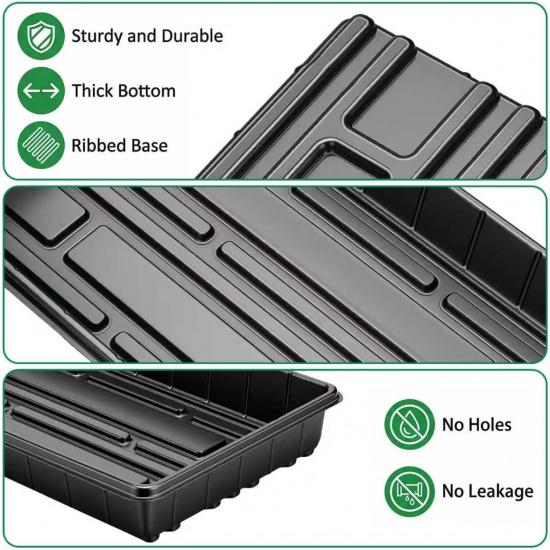 10 Pc Trays,Plant Tray, Seed Tray, Seedling Tray, Propagation Tray, Plant Trays For Seedlings, Planting Trays, Seedling Starter Tray(No Drain Holes)