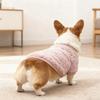 Warm Double-Sided Fleece Dog Sweater Small Breeds Winter Home Wear Cozy Pet Clothing Corgi Schnauzer Teddy