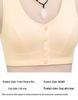 Mom's Cotton Wire-Free Front Closure Vest Bra for Middle-Aged & Elderly Women, Plus Size, Thin Section