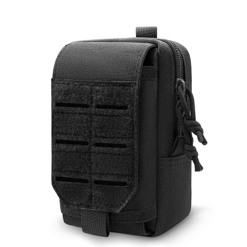 Tactical Molle Phone Pouch EDC Utility Waist Bag Smartphone Holster Holder Molle Attachment Belt Pouch Outdoor Tools Gadget Bag