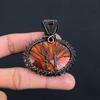 Tree Of Life River Jasper Gemstone Copper Wire Wrap Jewelry Handmade Pendant For Mom