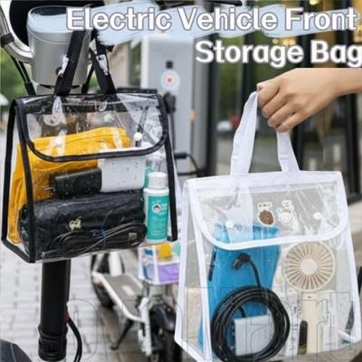 Universal Hanging Storage Bag Dustproof Transparent Bike Hanging Bag Waterproof Large Capacity Organizer Pouch