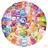 50Pcs/Set Funny Animals Juice Bottle Series 01 PET Stickers Waterproof DIY Fashion Doodle Decals Stickers