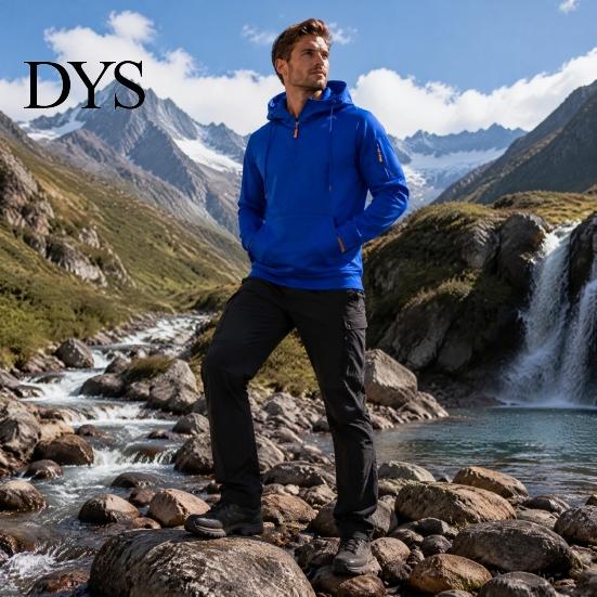 Versatile Active Top for Cycling Men's Quarter Zip Up Hoodies, Long Sleeve Hooded Sweatshirt, Warm Sweatshirt School Daily Wear Casual Fall