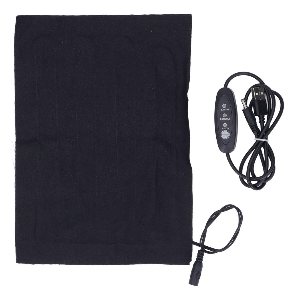 USB Electric Heating Pad 3 Gear Temp Adjustment Multifunctional Heated Sheet Piece for Neck