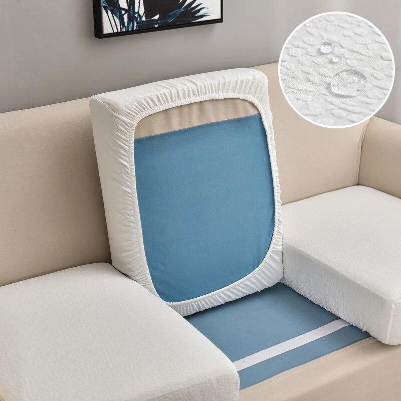 Jacquard-Sofa-Sitzkissenbezug, elastisch, wasserdicht, Sofabezug für Wohnzimmer, Möbelschutz für Haustiere und Kinder, abnehmbar
