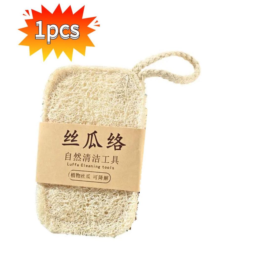 Loofah Dish Scrubber Convenient Dish Pot Washing Cloth Quick Drying Loofah Cleaning Pad for Home Kitchen